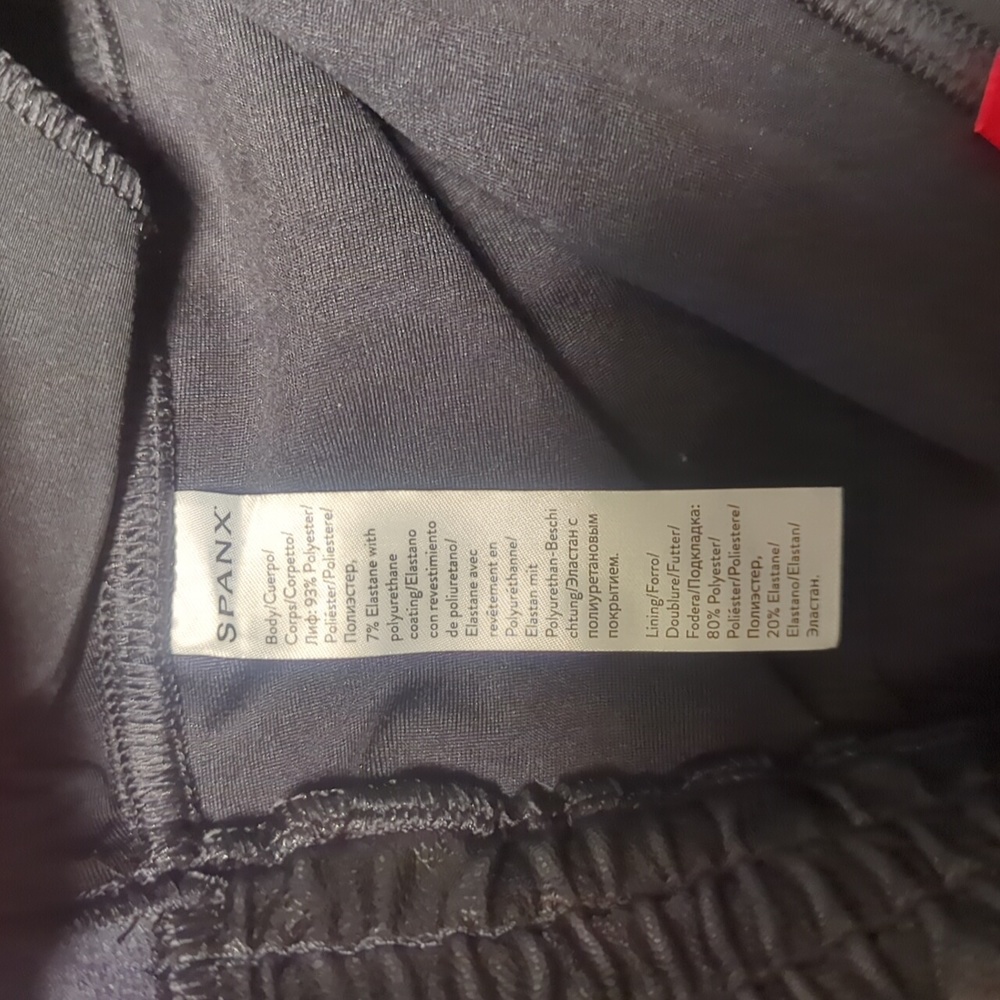 NWT Spanx faux leather joggers - Picture 9 of 12